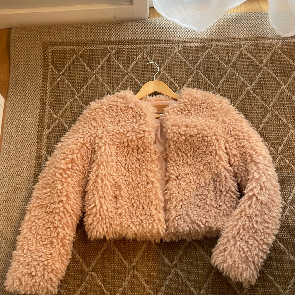 UGG JACKET Faux Fur Pink